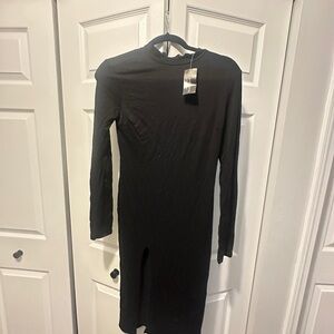 Fashion Nova Classic Black Long Sleeve Dress